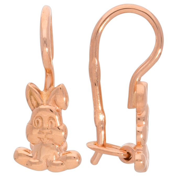 Серьги из красного золота 585 пробы
