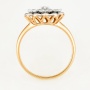 Кольцо из комбинированного золота 585 пробы c 7 бриллиантами Л76006923 фото 3