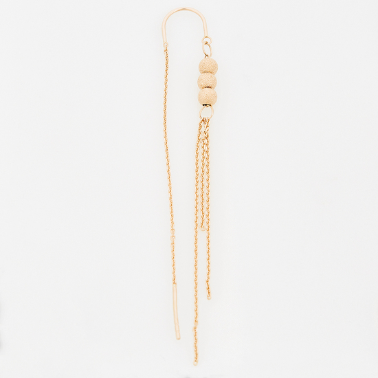 Серьги из красного золота 585 пробы
