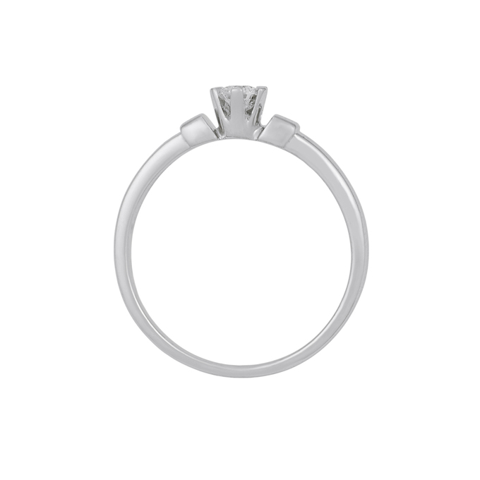 Кольцо из золота 585 пробы c бриллиантом, Л 1911 4227 за 25520