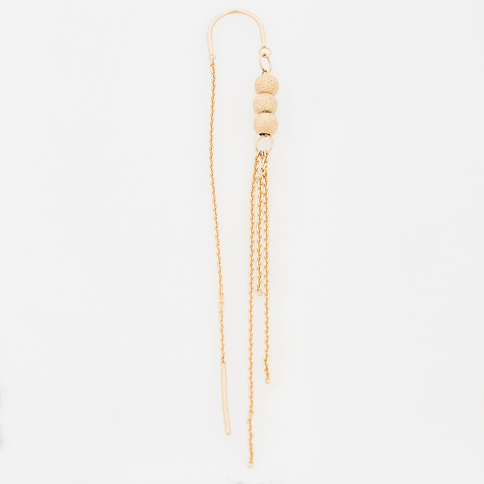 Серьги из красного золота 585 пробы