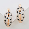 Серьги из золота 585 пробы c фианитами