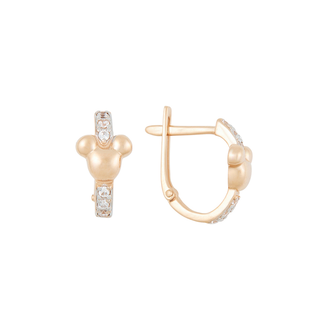 Серьги из золота 585 пробы c фианитами, Л 4608 8642 за 14560