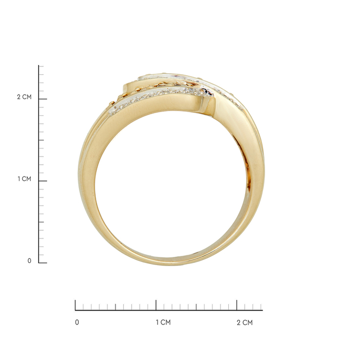 Кольцо из золота 585 пробы c бриллиантами, Л 2812 2454 за 80000