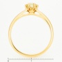 Кольцо из желтого золота 585 пробы c 1 бриллиантом Л73016993 фото 4