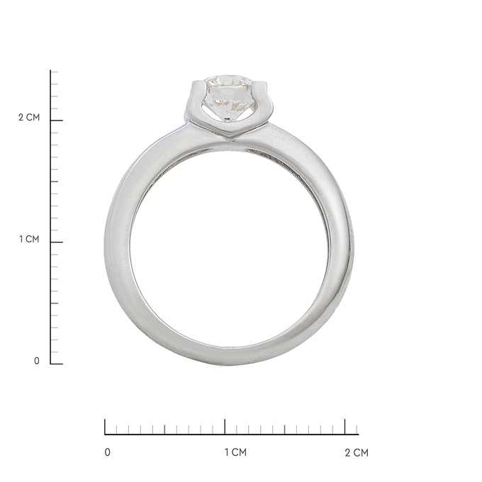 Кольцо из золота 585 пробы c бриллиантом, Л 2812 1693 за 380000