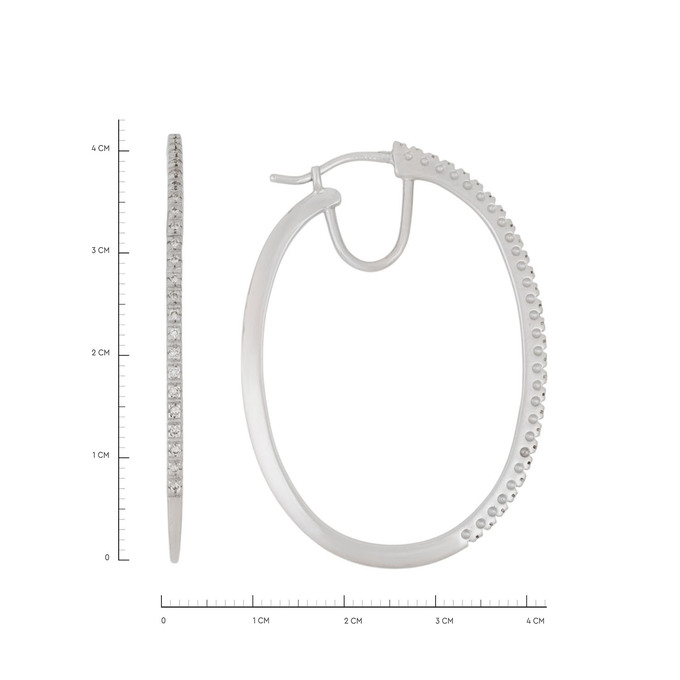 Серьги из золота 750 пробы c бриллиантами, Л 1208 4656 за 115000