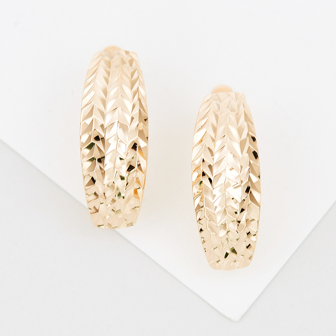 Серьги из красного золота 585 пробы