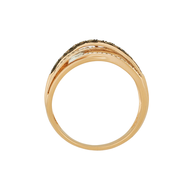 Кольцо из золота 585 пробы c бриллиантами