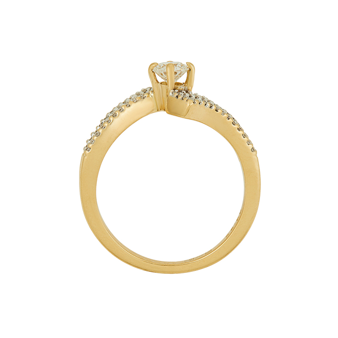 Кольцо из золота 750 пробы c бриллиантами, Л 0911 2447 за 156000