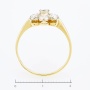 Кольцо из комбинированного золота 750 пробы c 7 бриллиантами Л43049842 фото 4