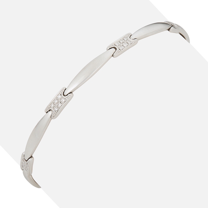 Браслет из золота 585 пробы c бриллиантами