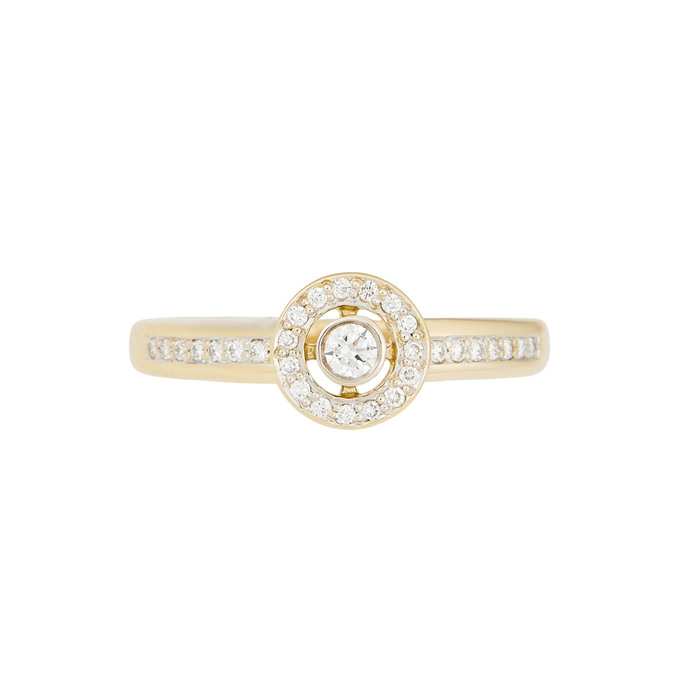 Кольцо из золота 585 пробы c бриллиантами, Л 3309 7979 за 35600