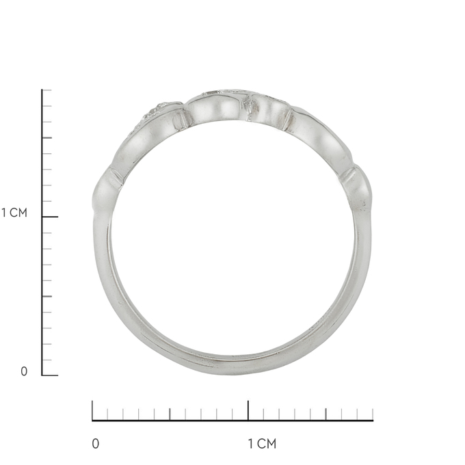 Кольцо из золота 585 пробы c бриллиантами