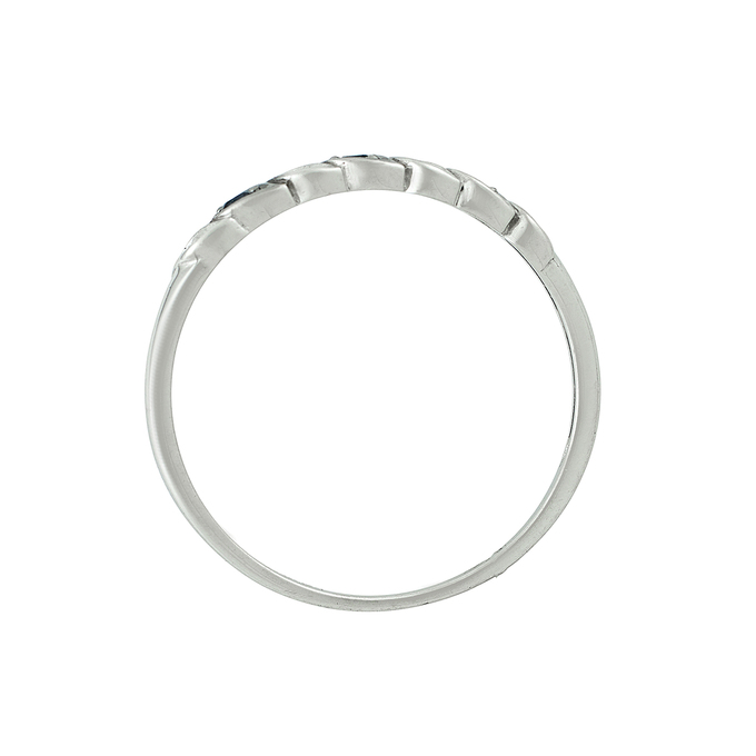 Кольцо из золота 585 пробы c сапфирами и бриллиантами, Л 5208 1301 за 14800