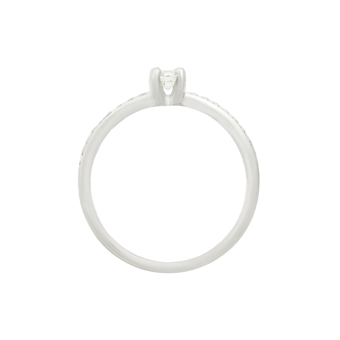 Кольцо из золота 585 пробы c бриллиантами