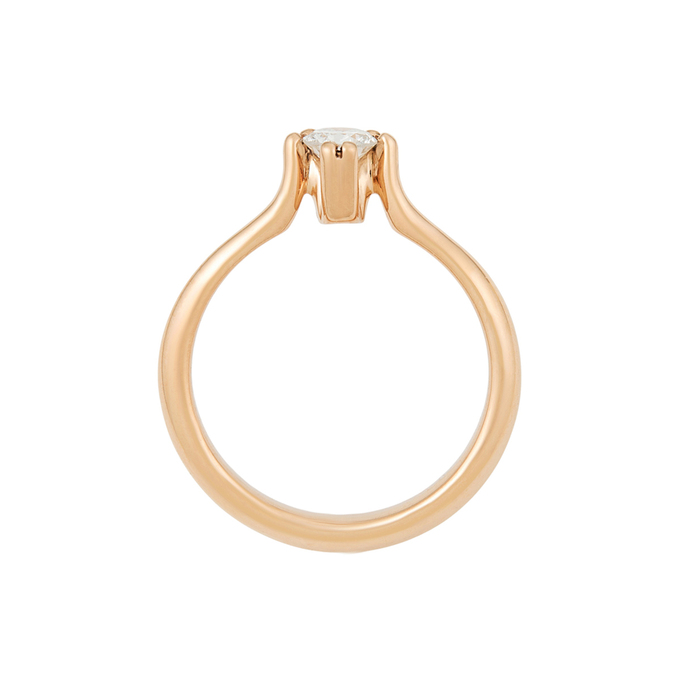 Кольцо из золота 585 пробы c бриллиантом, Л 3209 0417 за 73520