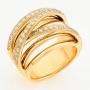 Кольцо из комбинированного золота 750 пробы c 55 бриллиантами Л33084335 фото 1