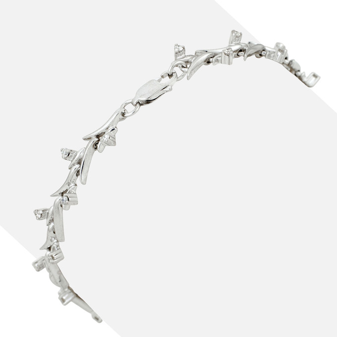 Браслет из золота 585 пробы c бриллиантами