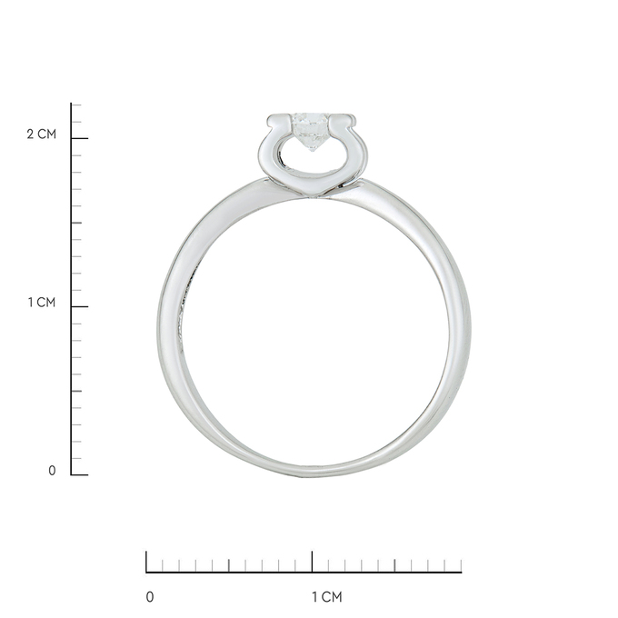 Кольцо из золота 585 пробы c бриллиантом, Л 1116 4806 за 63200