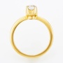Кольцо из желтого золота 750 пробы c 1 бриллиантом Л29089461 фото 3