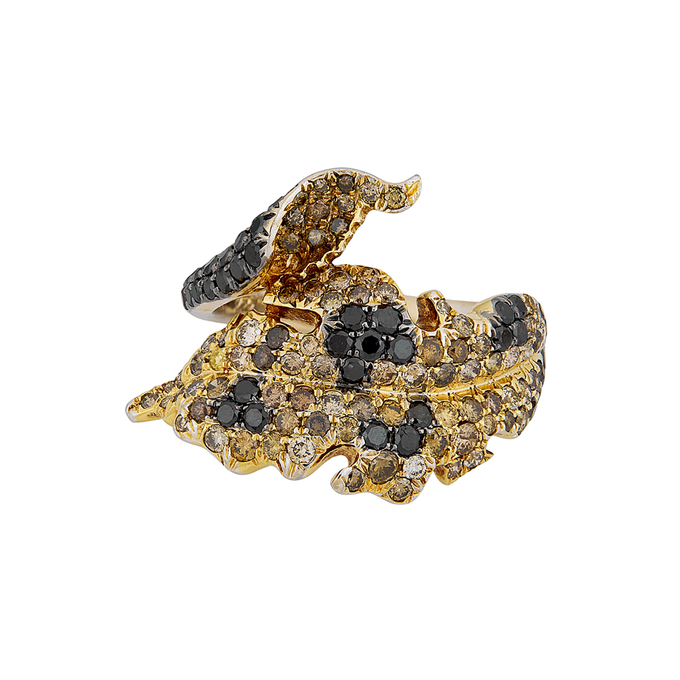 Кольцо из золота 750 пробы c бриллиантами, Л 4807 8897 за 110000