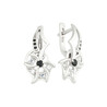 Серьги из золота 585 пробы с фианитами