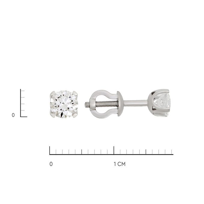 Серьги из золота 585 пробы c бриллиантами, Ц О007 2160 за 135000