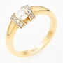 Кольцо из комбинированного золота 585 пробы c 11 бриллиантами Л45033824 фото 1