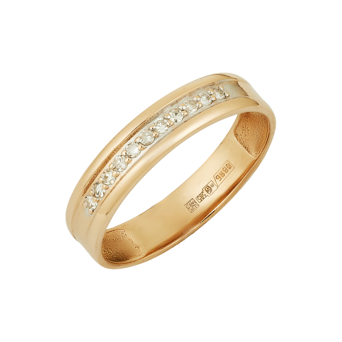 Кольцо из золота 585 пробы c бриллиантами, Л 7303 6645 за 22800