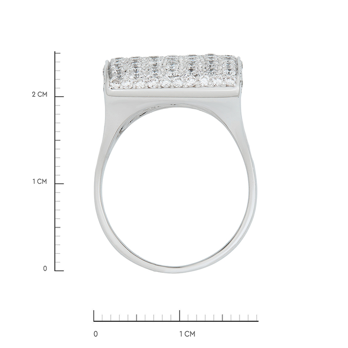 Кольцо из золота 750 пробы c бриллиантами