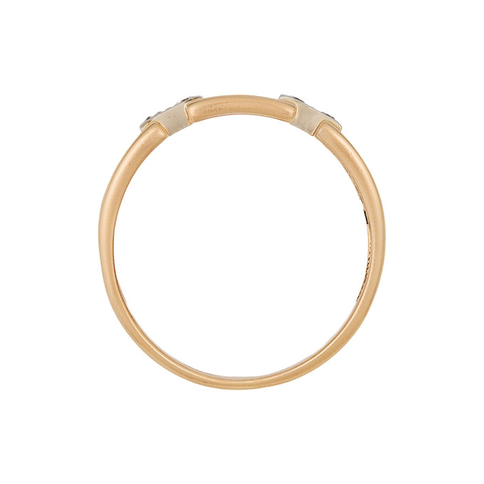 Кольцо из золота 585 пробы c бриллиантами