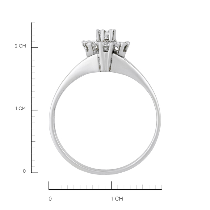 Кольцо из золота 585 пробы c бриллиантами, Л 2811 6662 за 42320