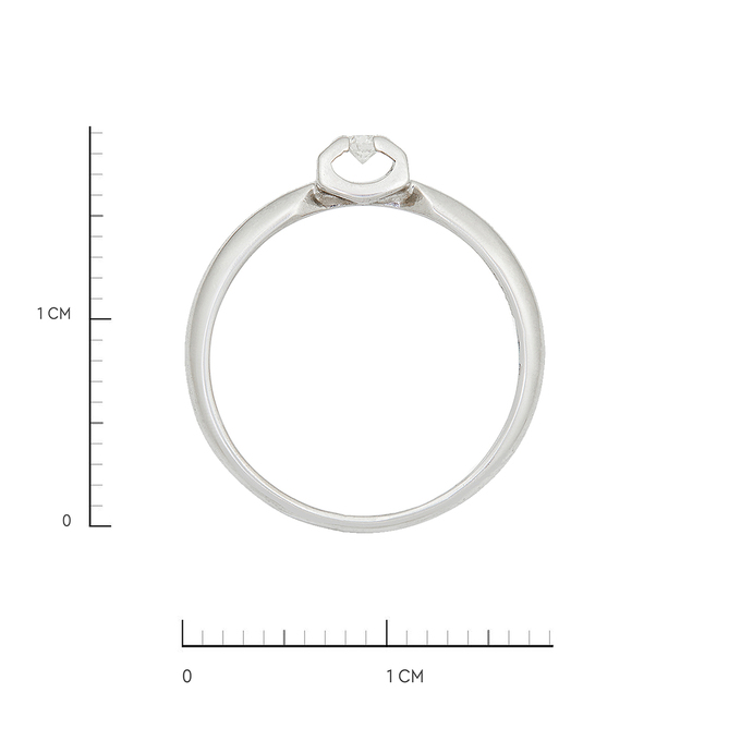 Кольцо из золота 585 пробы c бриллиантом, Л 6002 0854 за 24720