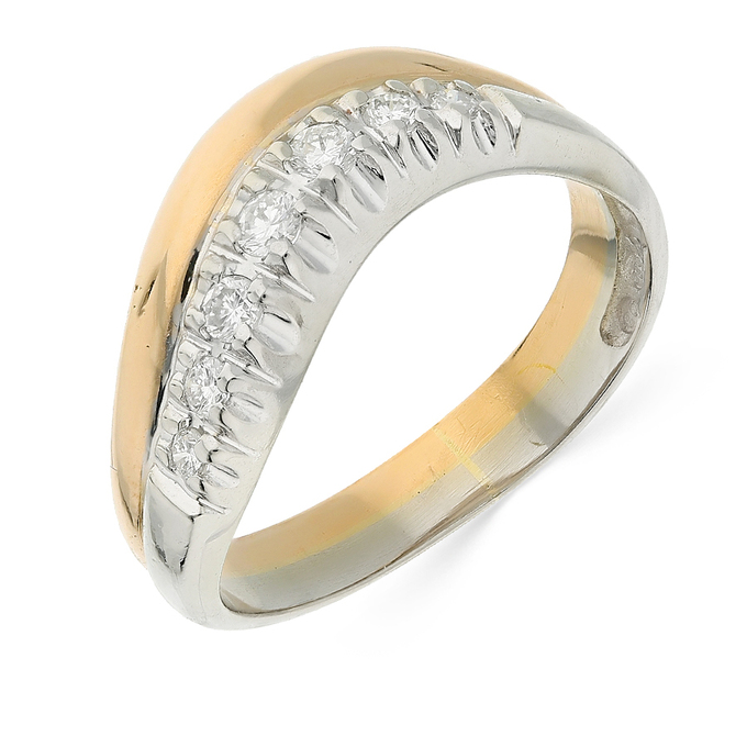 Кольцо из золота 585 пробы c бриллиантами, Л 2009 0317 за 46300