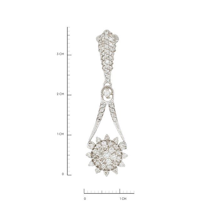 Подвеска из золота 750 пробы c бриллиантами, Л 2415 4310 за 42320