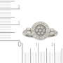 Кольцо из белого золота 750 пробы c 7 бриллиантами и 1 ониксом 095320 фото 4