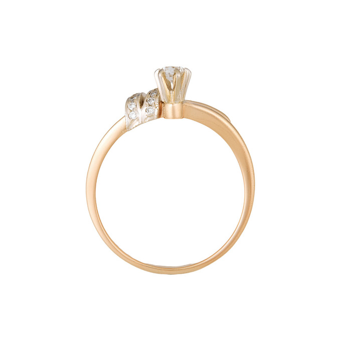 Кольцо из золота 585 пробы c бриллиантами, Л 4306 7210 за 50300