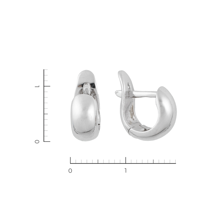 Серьги из белого золота 585 пробы