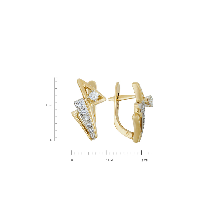 Серьги из золота 750 пробы c бриллиантами, Л 3111 9412 за 92400