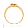 Кольцо из комбинированного золота 585 пробы c 2 бриллиантами Л18111710 фото 4