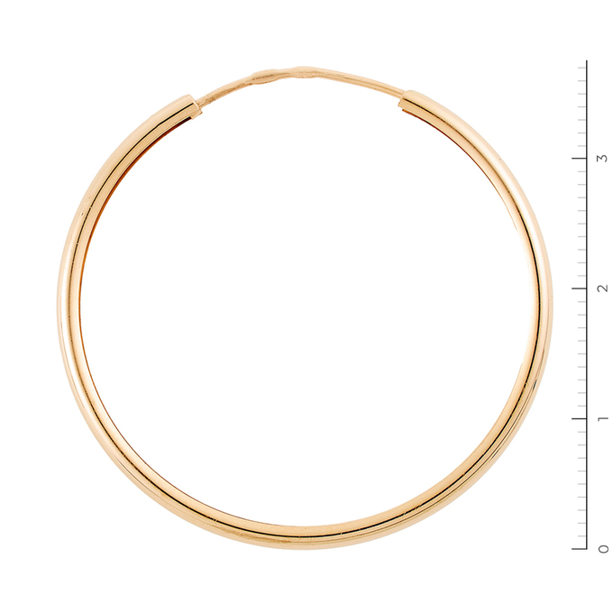 Серьги из красного золота 585 пробы