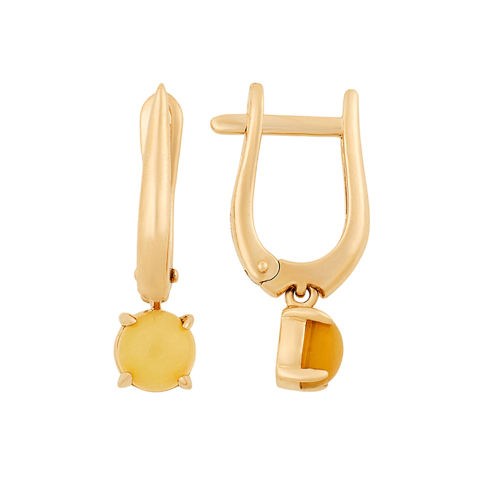 Серьги из золота 585 пробы c опалами