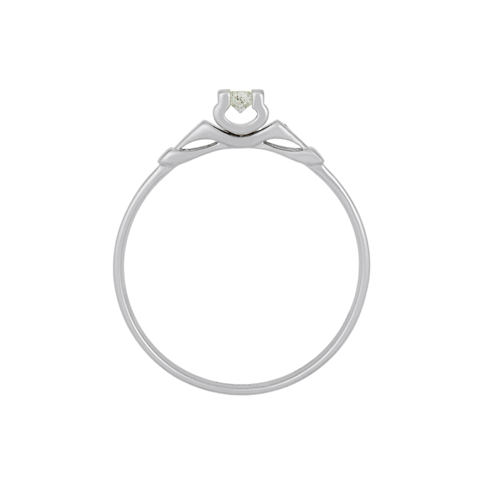 Кольцо из золота 585 пробы c бриллиантом, Л 1615 4201 за 25100