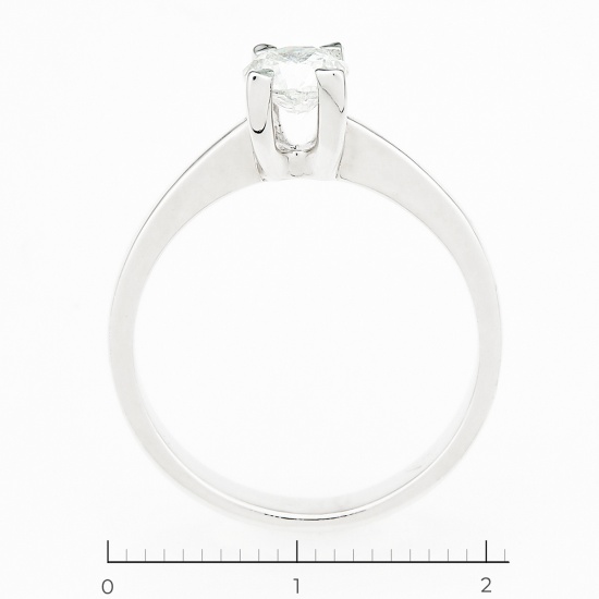 Кольцо из белого золота 750 пробы c 1 бриллиантом, Л11129092 за 61450