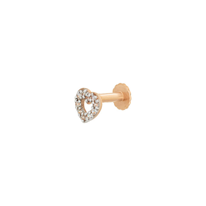 Серьга из золота 585 пробы c фианитами, Л 2912 9382 за 2240