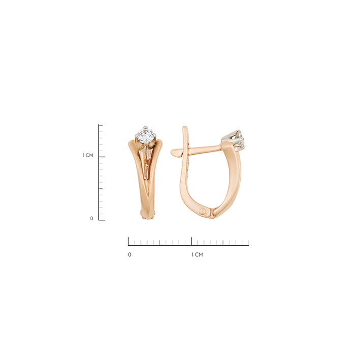 Серьги из золота 585 пробы c бриллиантами, К 0000 5354 за 72400