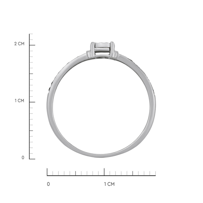 Кольцо из золота 585 пробы c бриллиантами, Л 0616 5313 за 16000