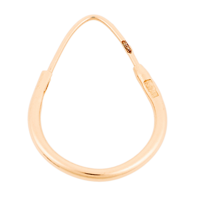 Серьги из красного золота 585 пробы