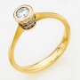 Кольцо из желтого золота 750 пробы c 21 бриллиантами Л06151460 фото 1